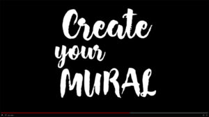 how to create a mural using Wall and Window Mural graphic puzzle tiles designed by ana