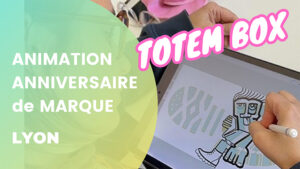 Idée d'animation anniversaire de marque originale ou lancement produit pour Célébration Unique et souvenir innovant en collab avec aNa artiste.