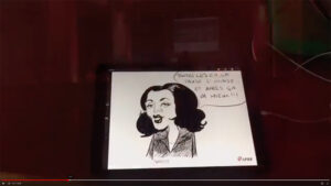 Ana est une artiste animation dessin de presse i-Pad