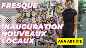 Pour une Inauguration Nouveaux Locaux originale notre Idée d'Animation collaborative Fresque Graffiti Œuvre d'art collective permet d'exposer un souvenir commun et décorer nouveaux espaces