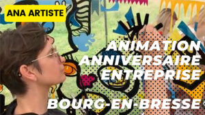 L'indispensable Animation Anniversaire Entreprise My Art Box - Atelier participatif collectif Fresque Plexi aNa artiste et œuvre commune à exposer en souvenir dans l'entreprise.