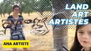 Les land art artistes Ana et Lila-May