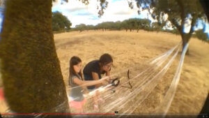 Les land art artistes Ana Fernandes et Lila-May créent ensemble au Portugal